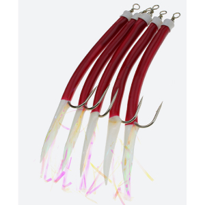 Fladen Gummi Makk 9/0 Red/White