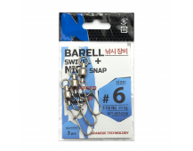 Вертлюг с карабином Wonder Barell Swivel #6 WT-BBNS06