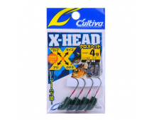 Джиг-головка Cultiva JH-86G X-Head 4гр (т.зеленая)